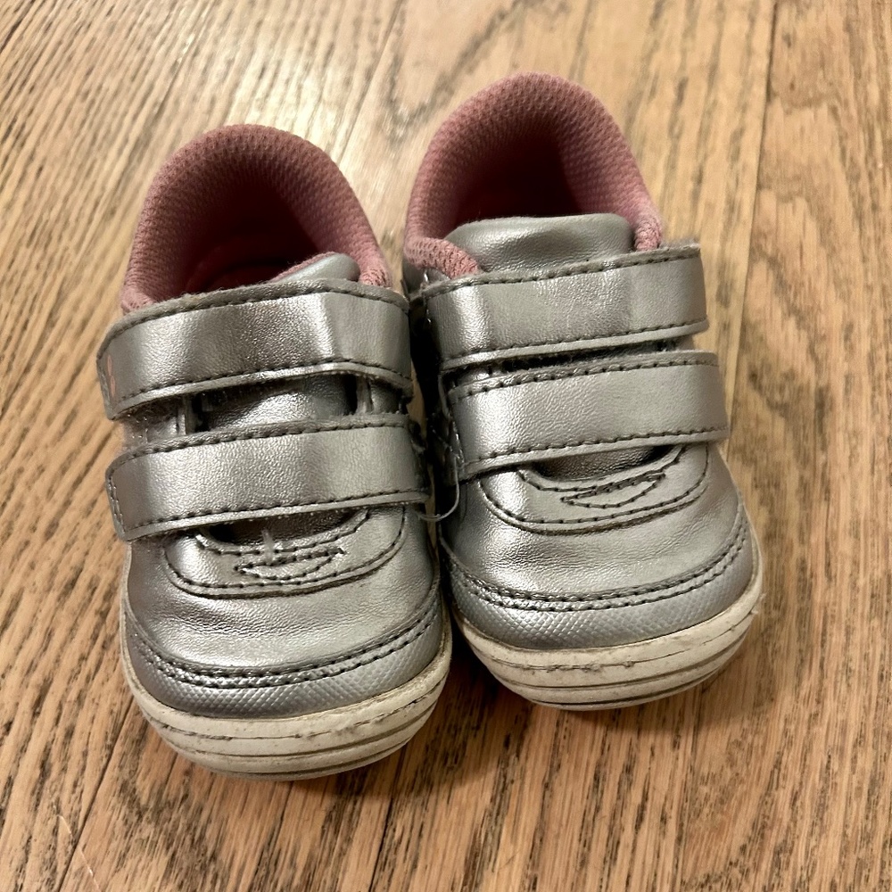 Stride Rite Silver Shoes size 4